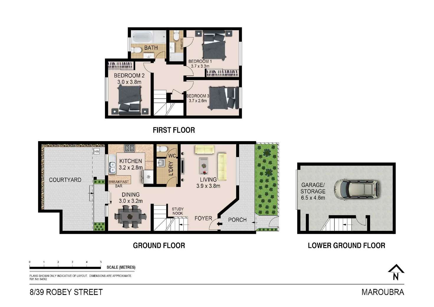 Floorplan of Homely townhouse listing, 8/39 Robey Street, Maroubra NSW 2035