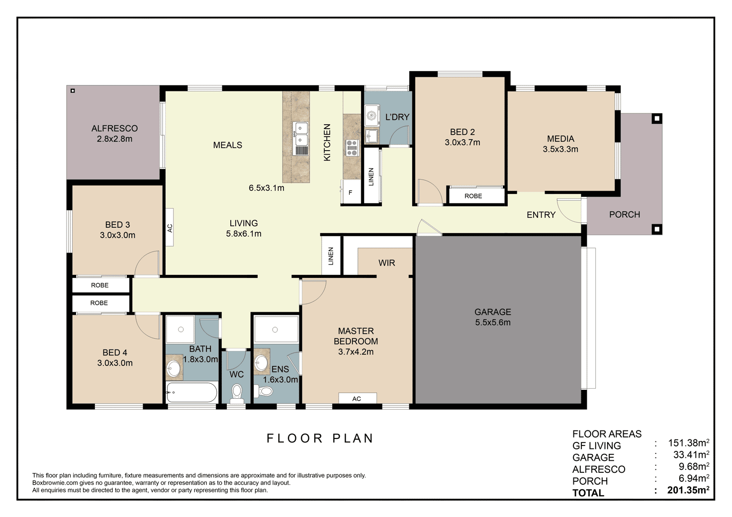 Floorplan of Homely apartment listing, 11 Lancaster Street, Thornton NSW 2322