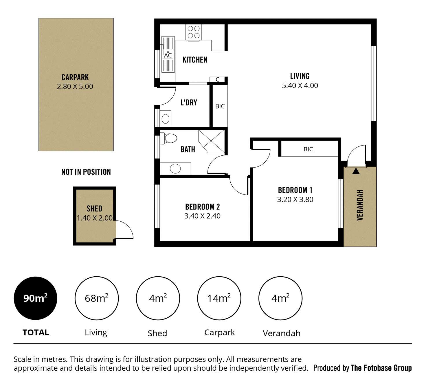 Floorplan of Homely unit listing, 1/5 Ethel Street, Forestville SA 5035