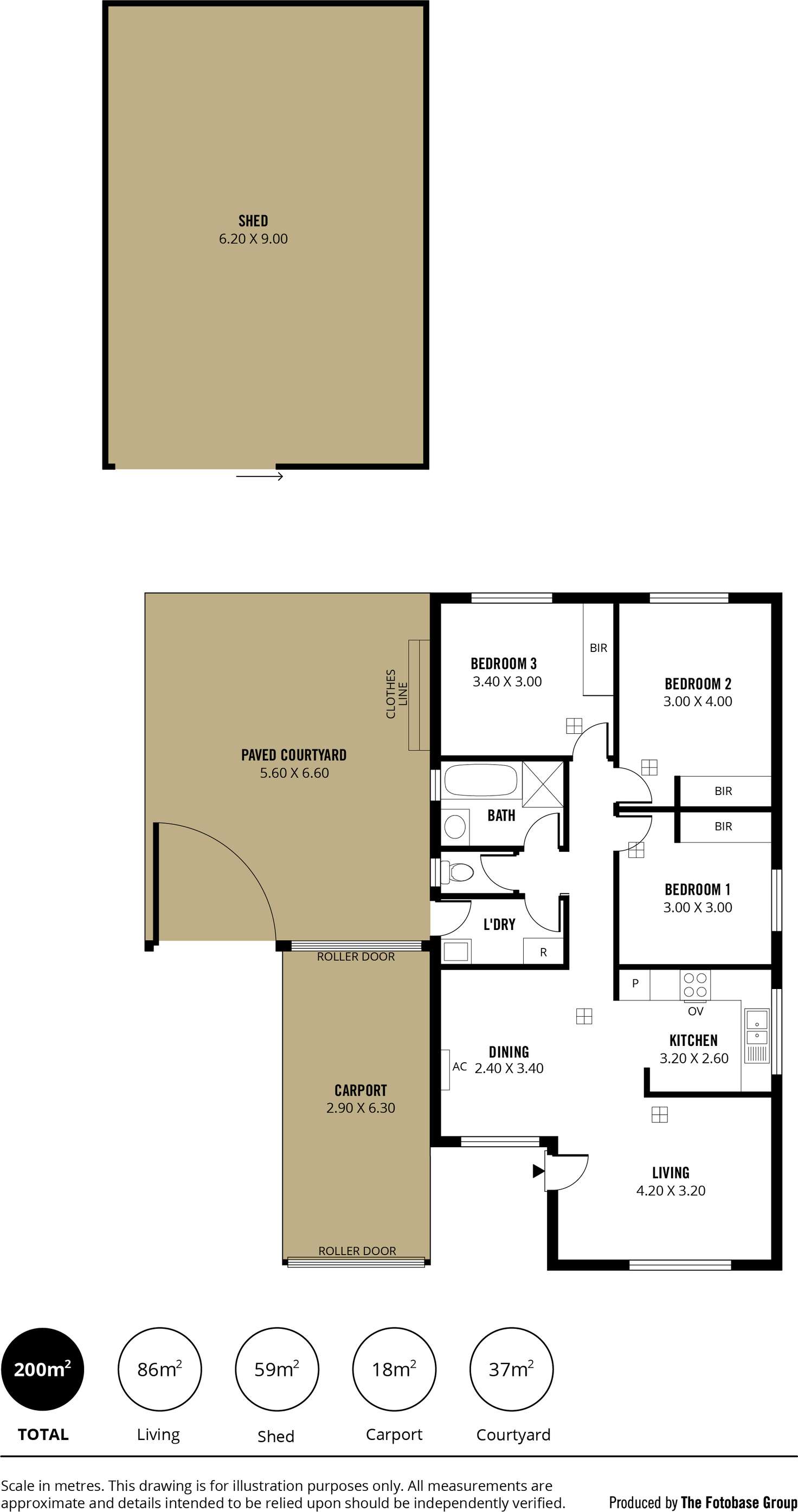 Floorplan of Homely house listing, 210 Brodie Road, Morphett Vale SA 5162