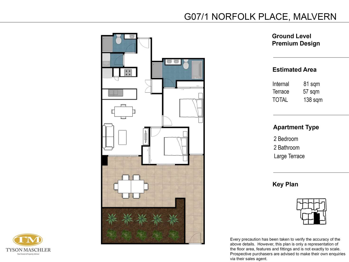 Floorplan of Homely apartment listing, G07/1 Norfolk Place, Malvern VIC 3144