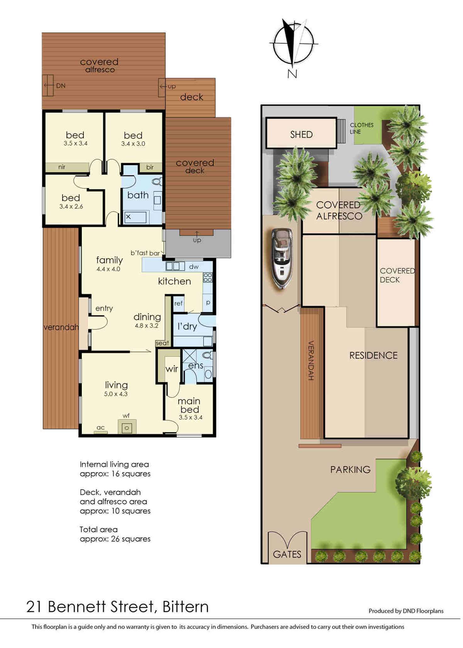 Floorplan of Homely house listing, 21 Bennett Street, Bittern VIC 3918