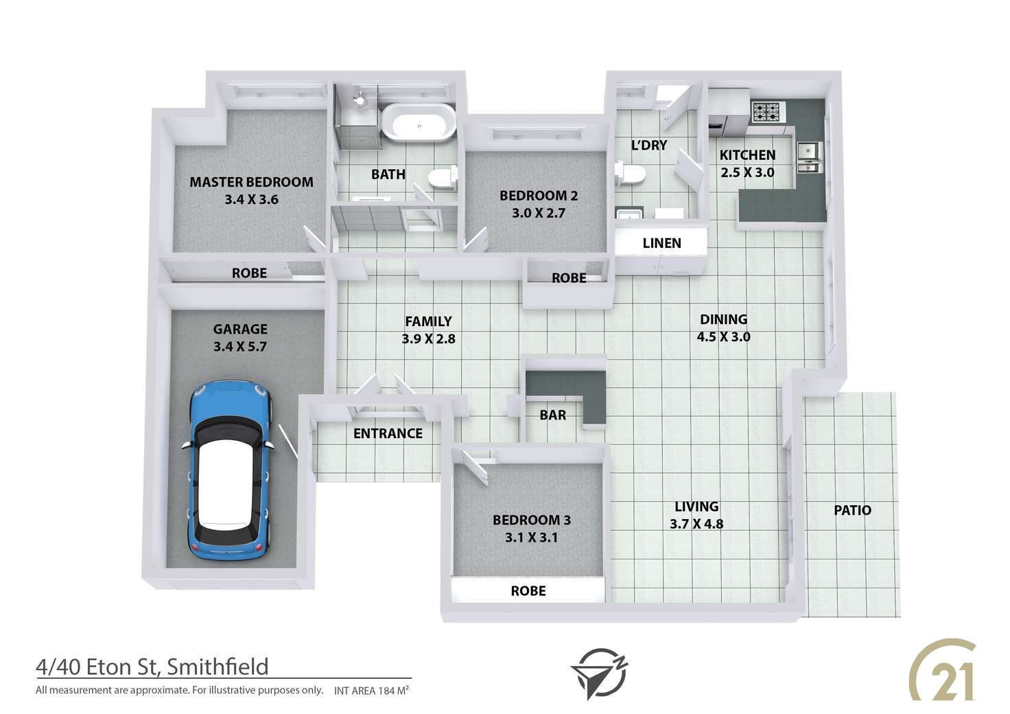 Floorplan of Homely villa listing, 4/40 Eton Street, Smithfield NSW 2164