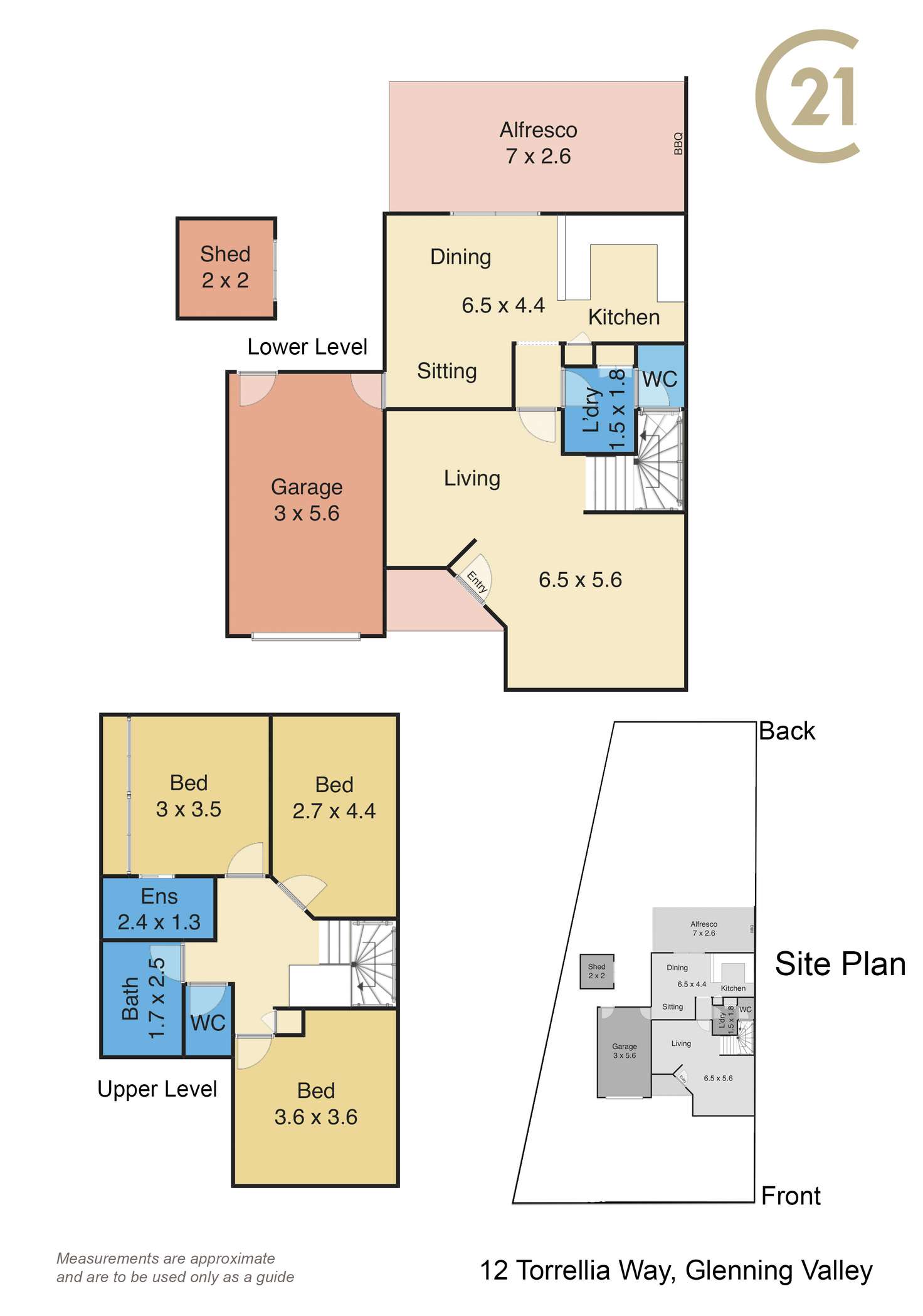 Floorplan of Homely semiDetached listing, 12 Torrellia Way, Glenning Valley NSW 2261