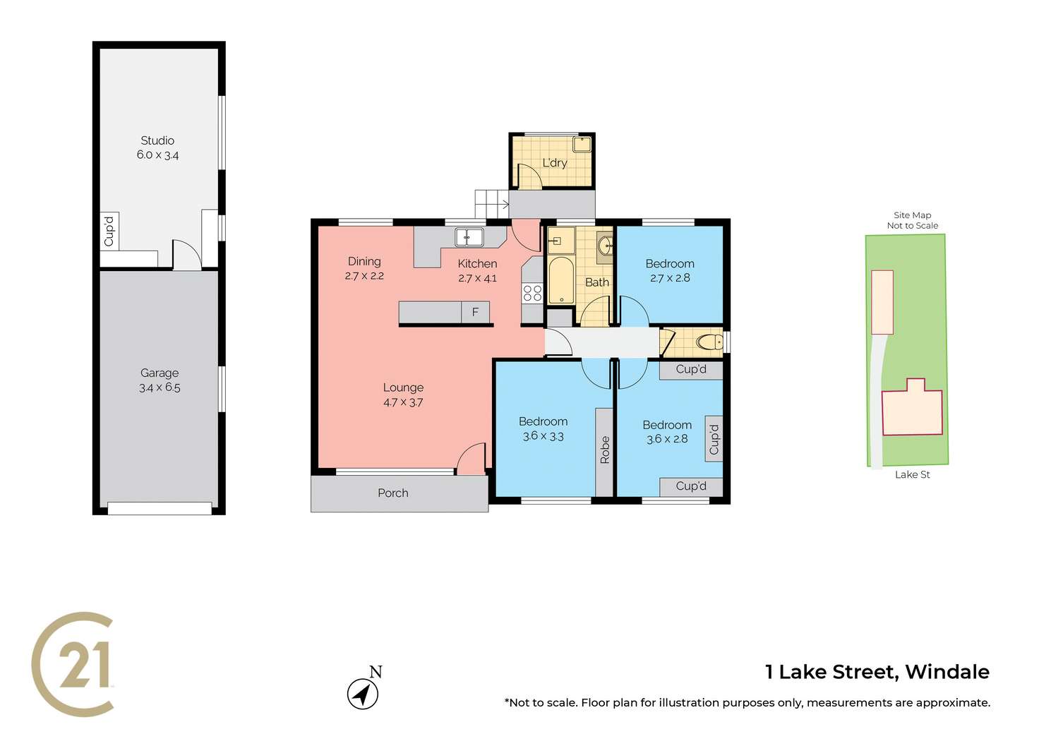 Floorplan of Homely house listing, 1 Lake Street, Windale NSW 2306