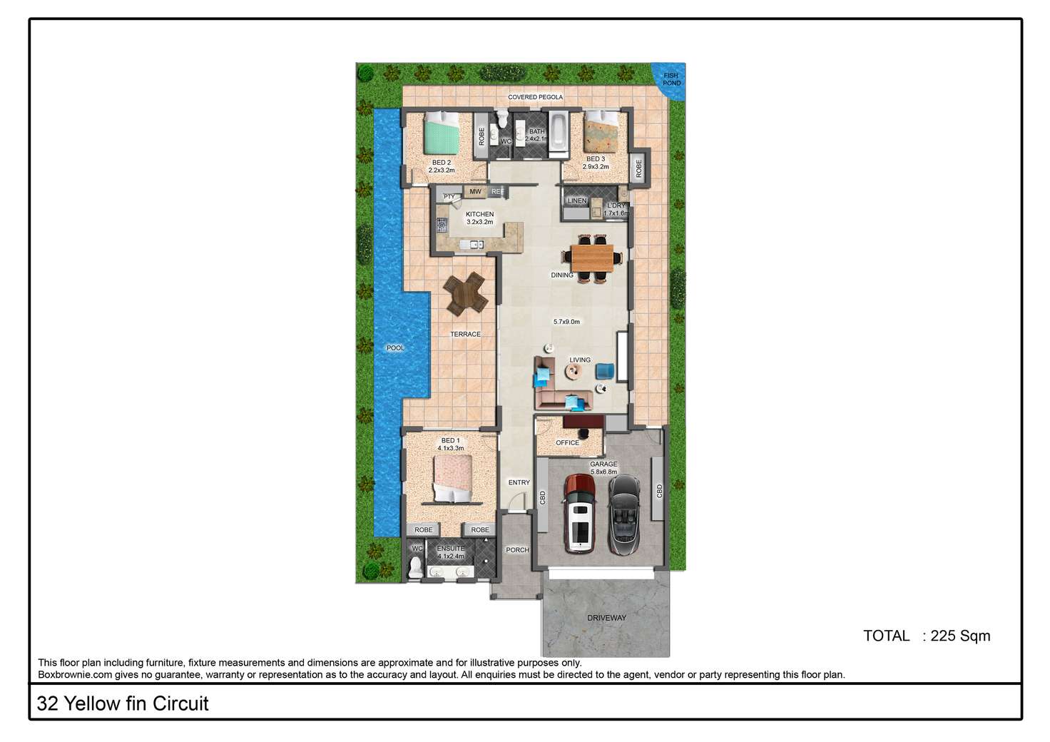 Floorplan of Homely house listing, 32 Yellow Fin Circuit, Mountain Creek QLD 4557