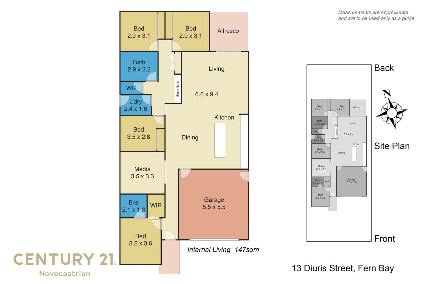 Floorplan of Homely house listing, 13 Diuris Street, Fern Bay NSW 2295