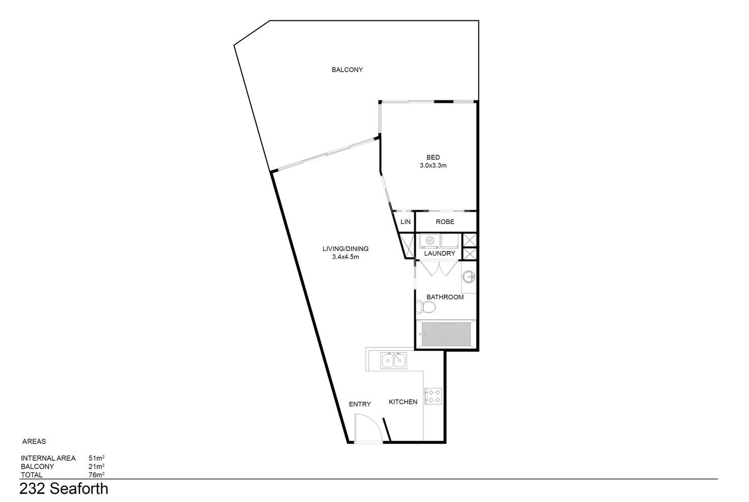 Floorplan of Homely unit listing, 232/21 Wirraway Street, Alexandra Headland QLD 4572