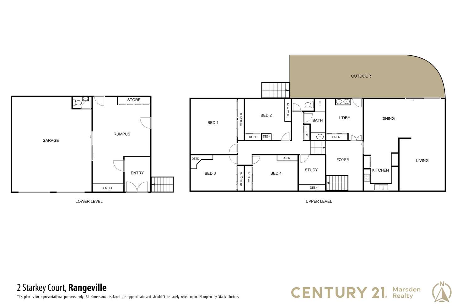 Floorplan of Homely house listing, 2 Starkey Court, Rangeville QLD 4350