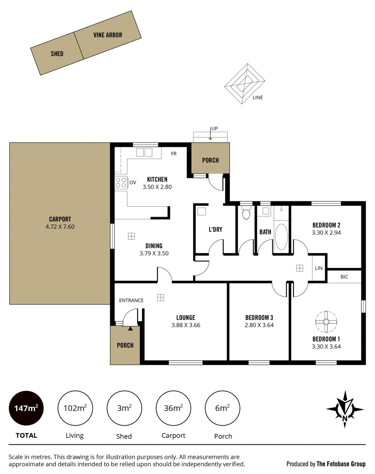 Floorplan of Homely house listing, 8 Challenge Drive, Noarlunga Downs SA 5168