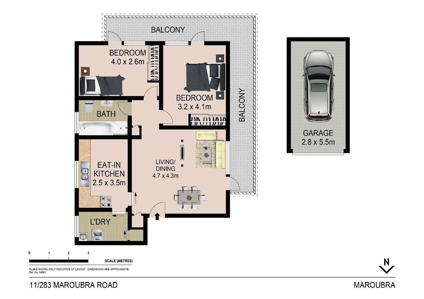 Floorplan of Homely unit listing, 11/283 Maroubra Road, Maroubra NSW 2035