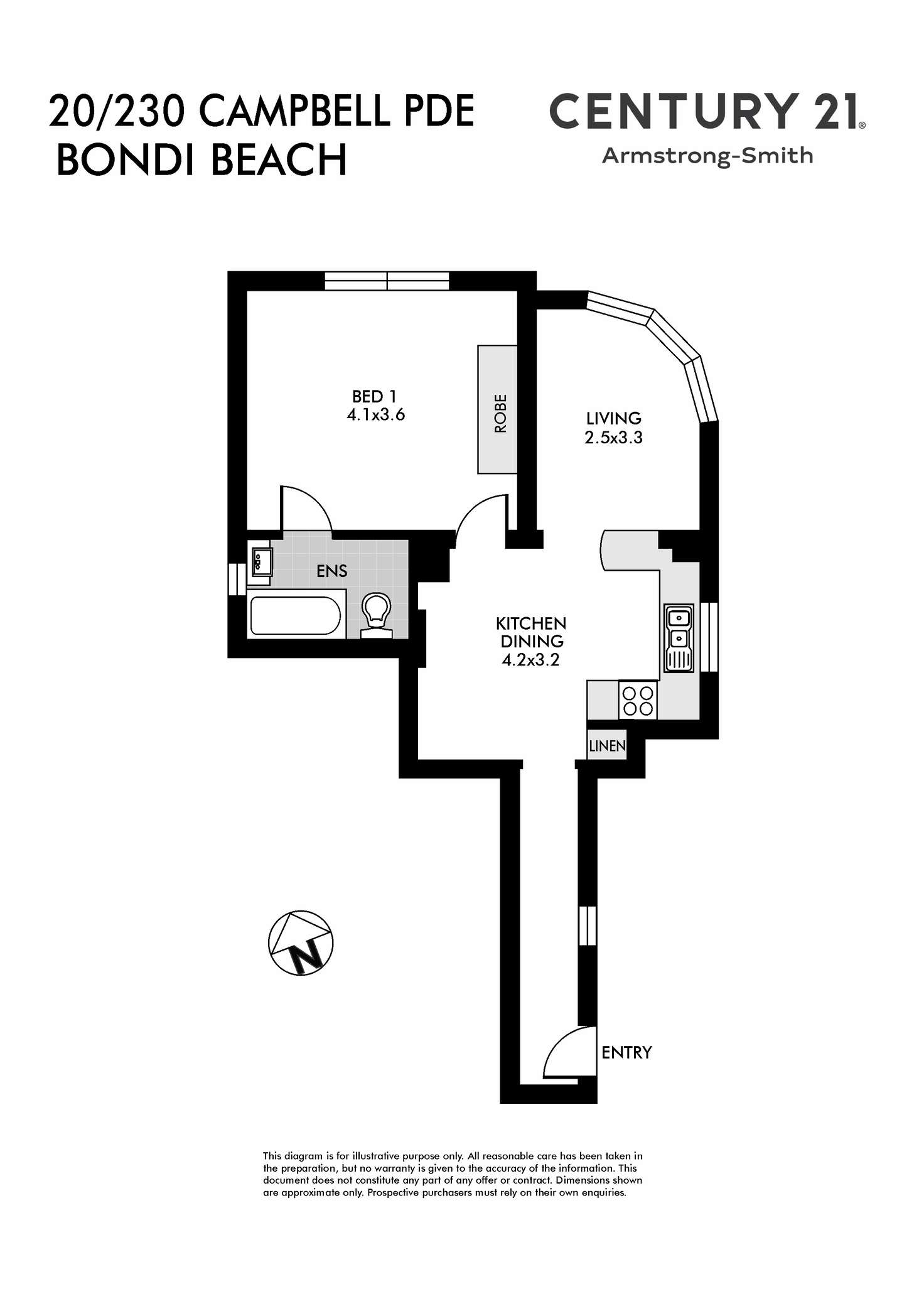 Floorplan of Homely apartment listing, 13/230 Campbell Parade, Bondi Beach NSW 2026