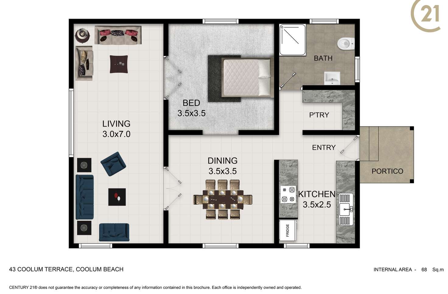 Floorplan of Homely house listing, 43 Coolum Terrace, Coolum Beach QLD 4573