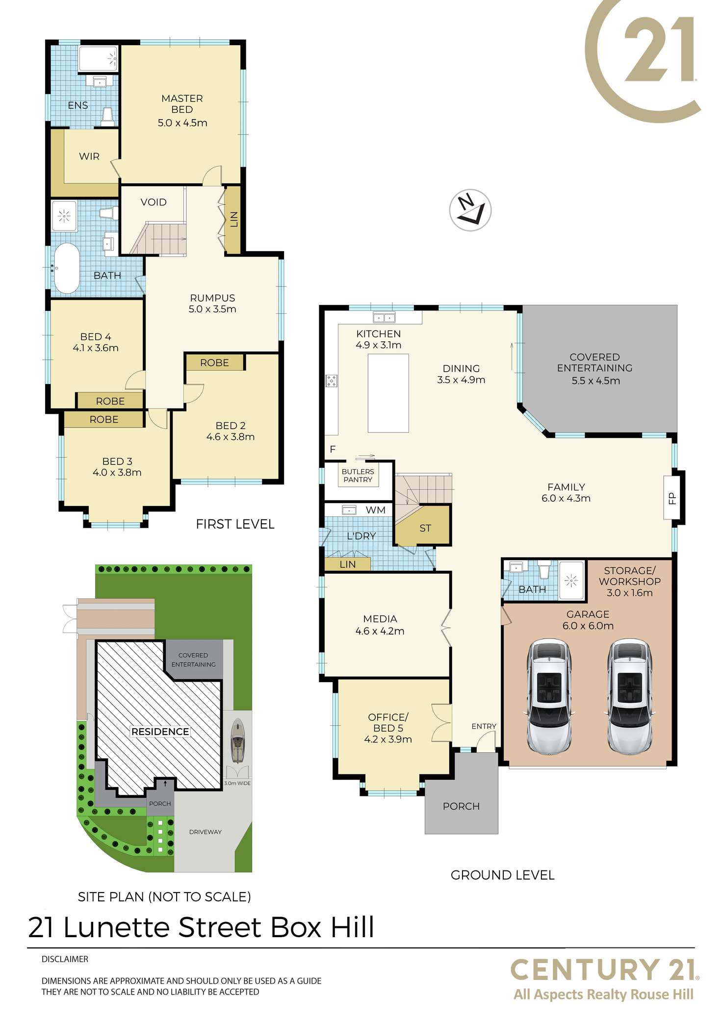 Floorplan of Homely house listing, 21 Lunette Street, Box Hill NSW 2765