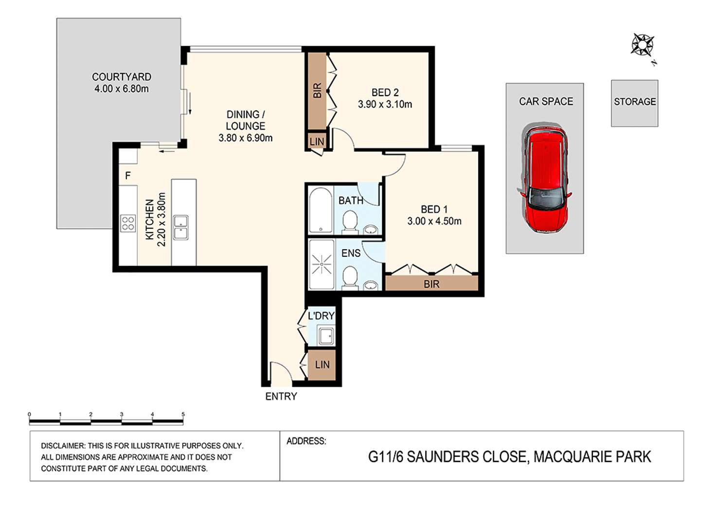 Floorplan of Homely apartment listing, G11/6 Saunders Close, Macquarie Park NSW 2113