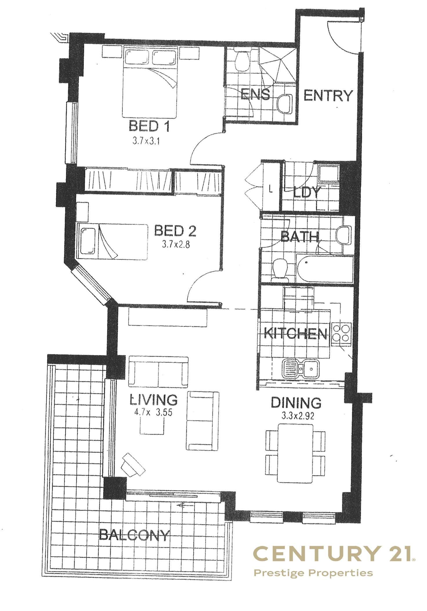 Floorplan of Homely apartment listing, Level 4/6 Yara Avenue, Rozelle NSW 2039