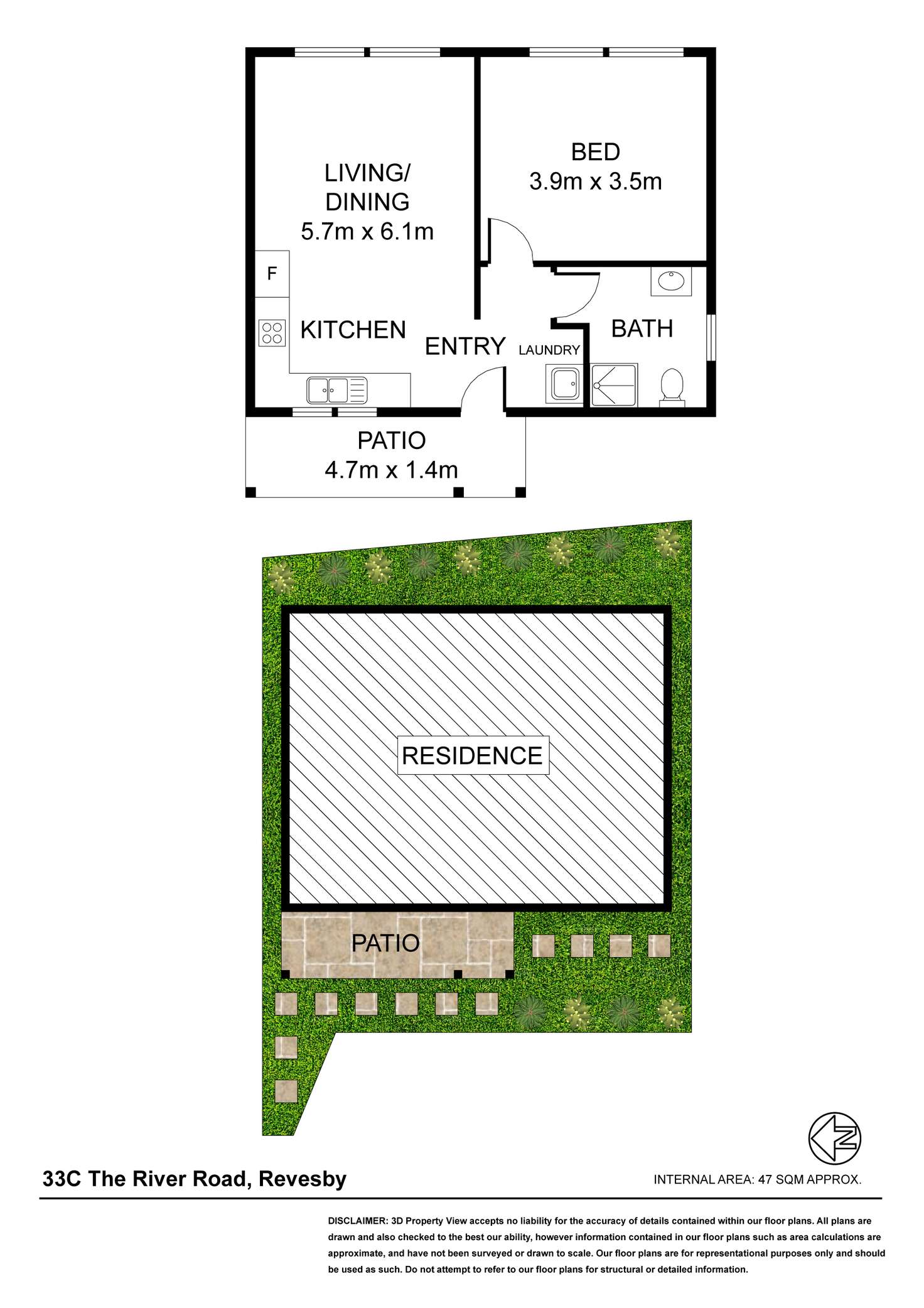 Floorplan of Homely villa listing, 33c The River Road, Revesby NSW 2212