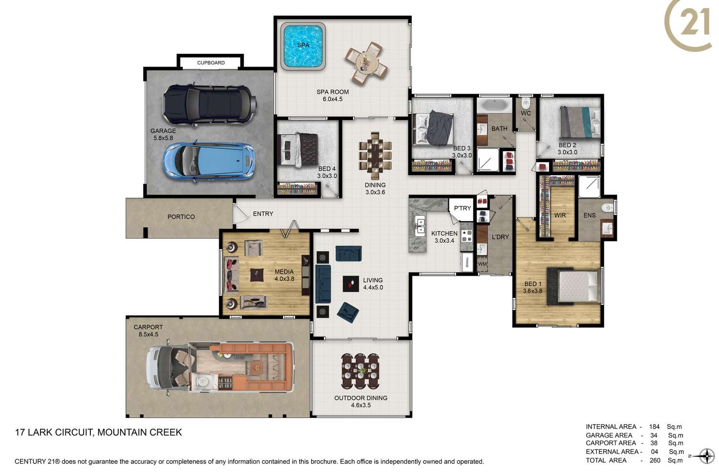 Floorplan of Homely house listing, 17 Lark Circuit, Mountain Creek QLD 4557