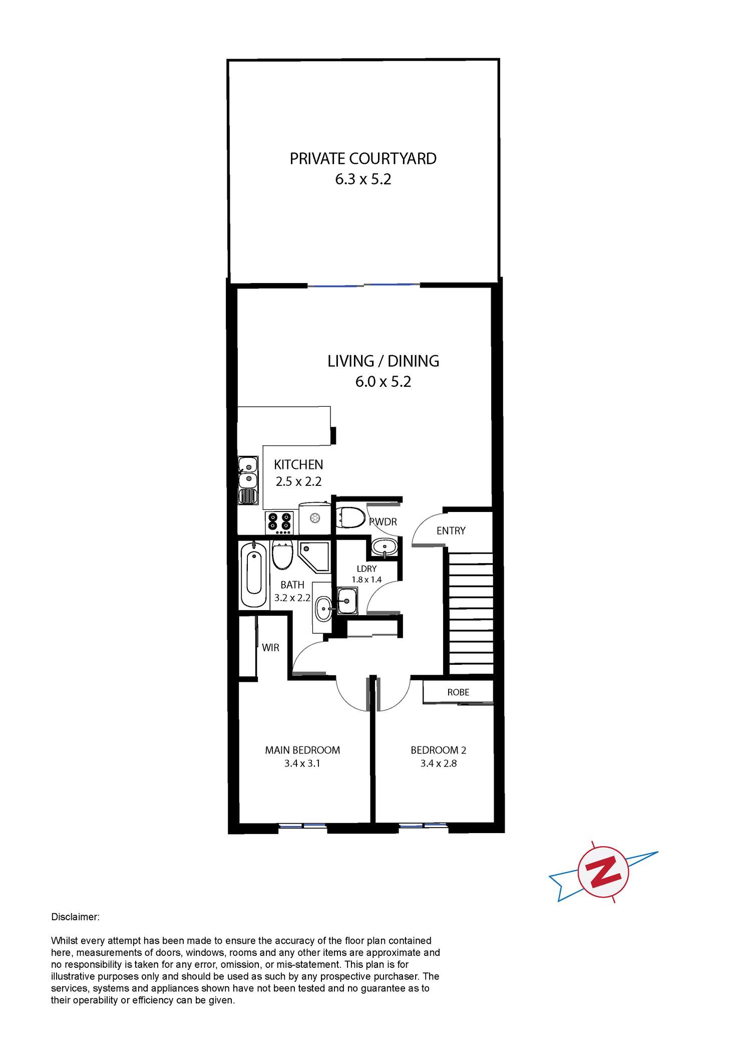 Floorplan of Homely unit listing, 5/38 Cooyong Cresent, Toongabbie NSW 2146