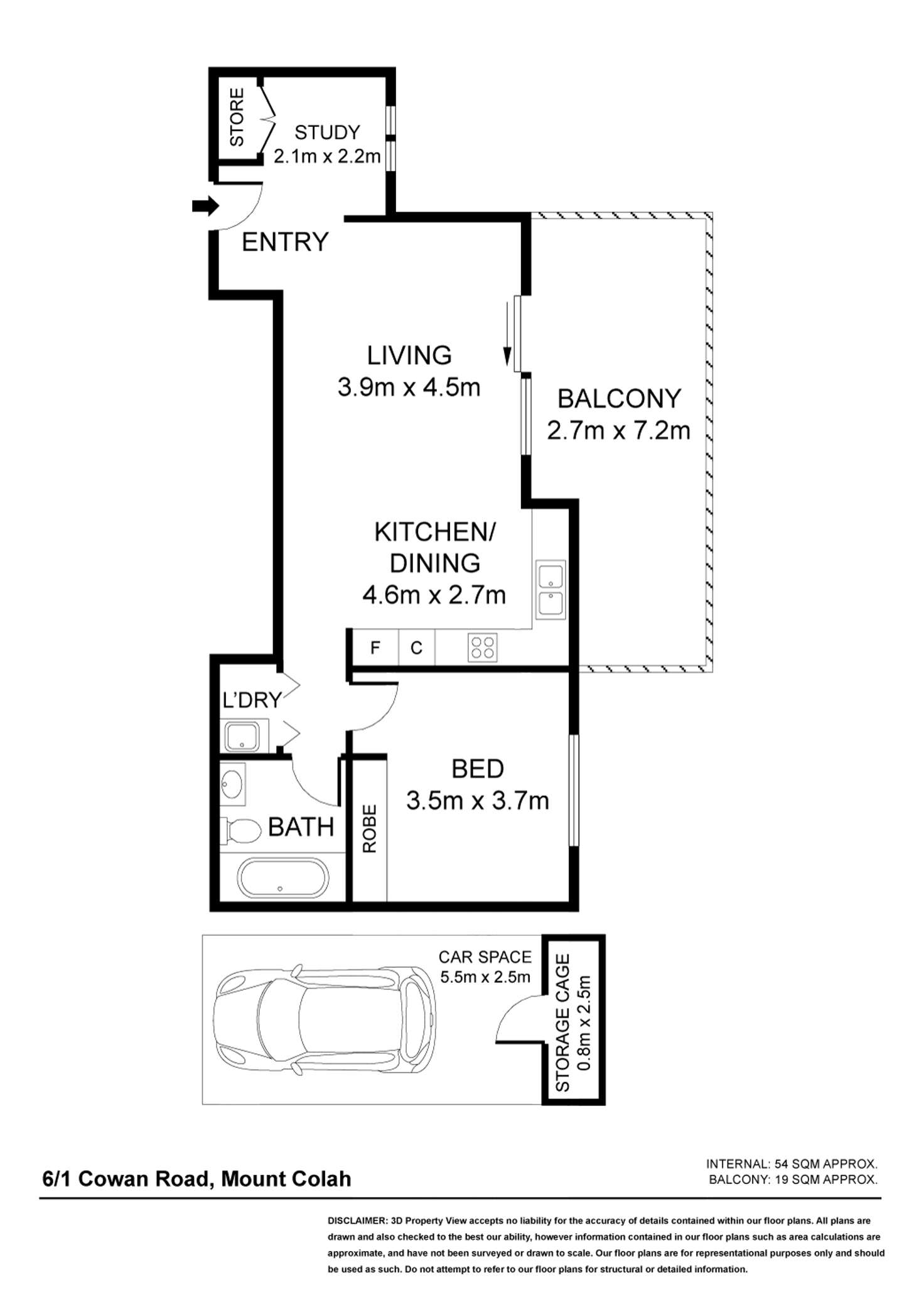 Floorplan of Homely apartment listing, 6/1 Cowan Road, Mount Colah NSW 2079
