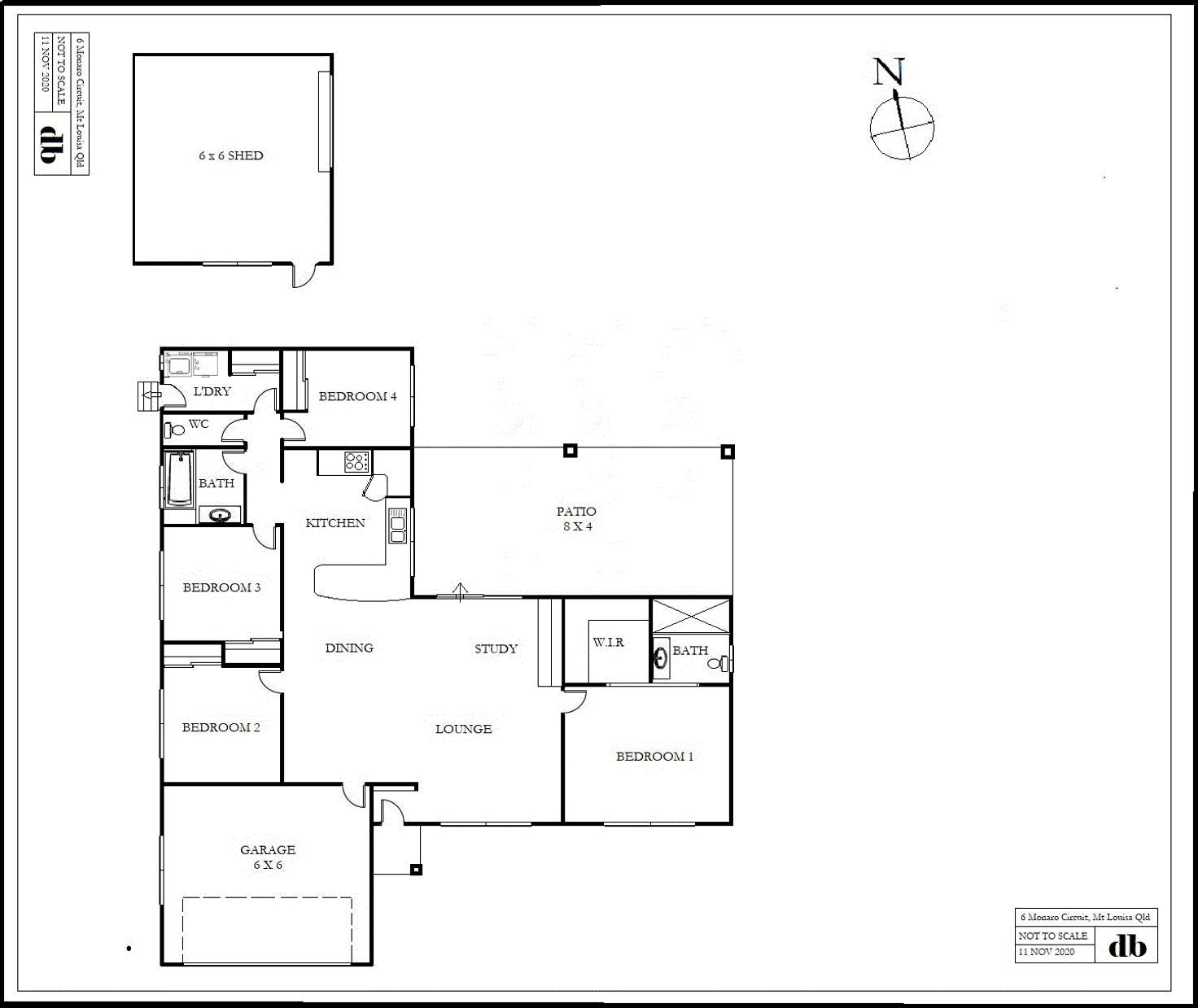 Floorplan of Homely house listing, 6 Monaro Circuit, Mount Louisa QLD 4814