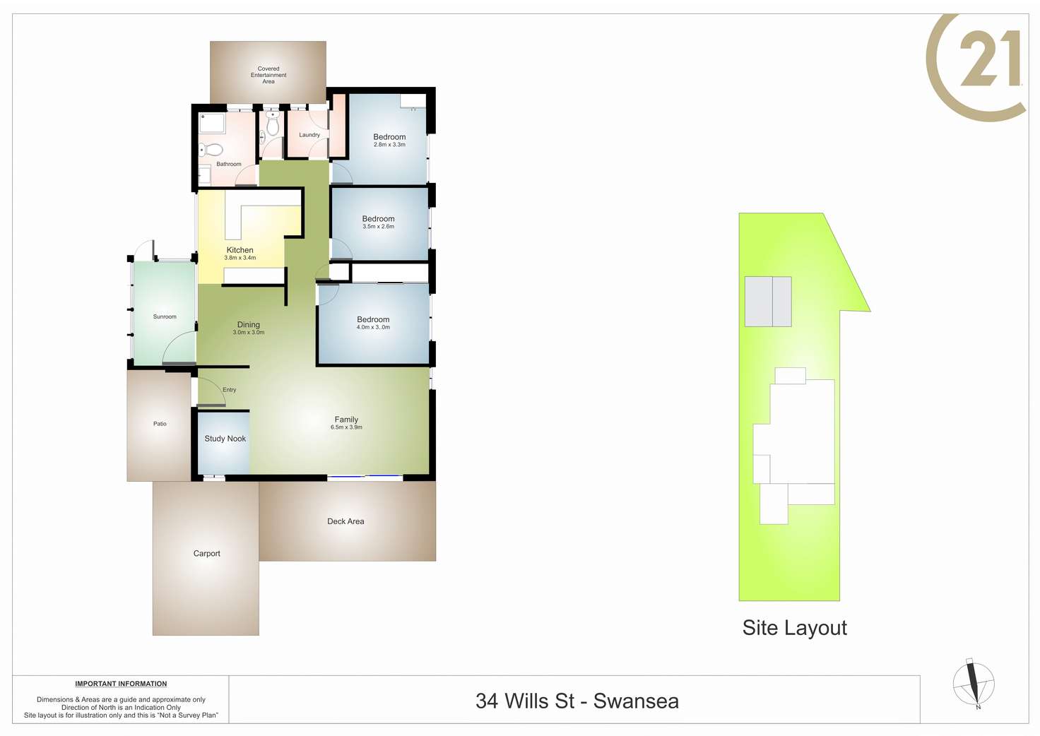 Floorplan of Homely house listing, 34 Wills Street, Swansea NSW 2281