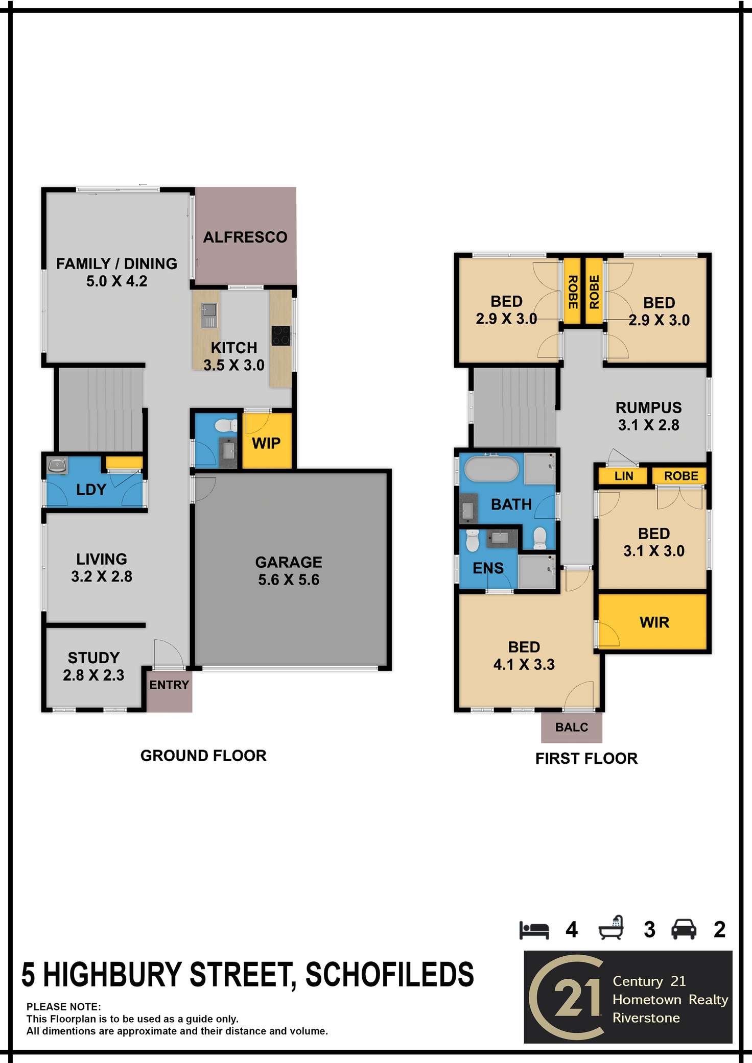Floorplan of Homely house listing, 5 Highbury Street, Schofields NSW 2762