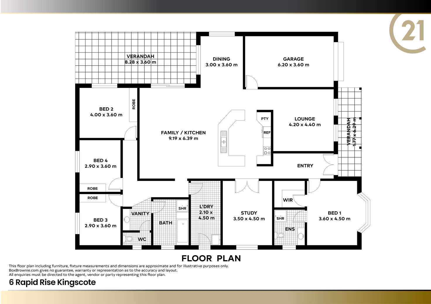 Floorplan of Homely house listing, 6 Rapid Rise, Kingscote SA 5223