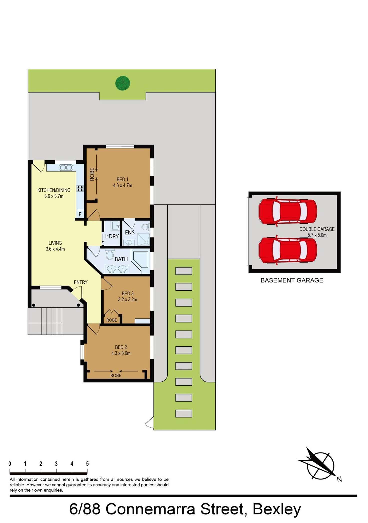 Floorplan of Homely villa listing, 6/88 Connemarra Street, Bexley NSW 2207