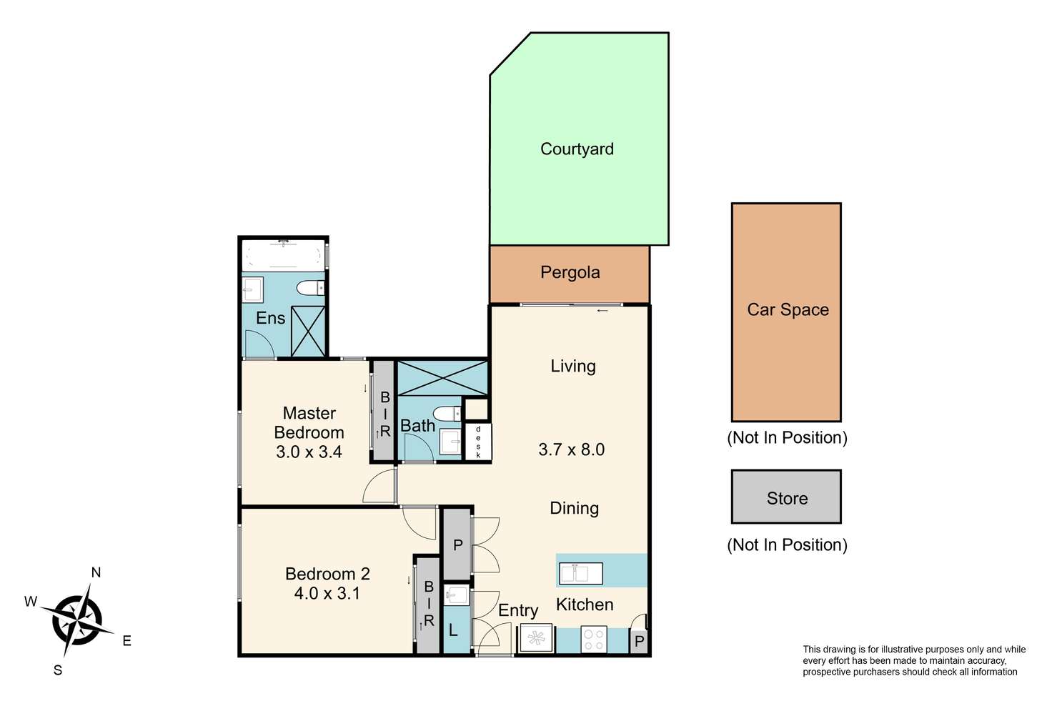 Floorplan of Homely apartment listing, 4/14 South Avenue, Bentleigh VIC 3204