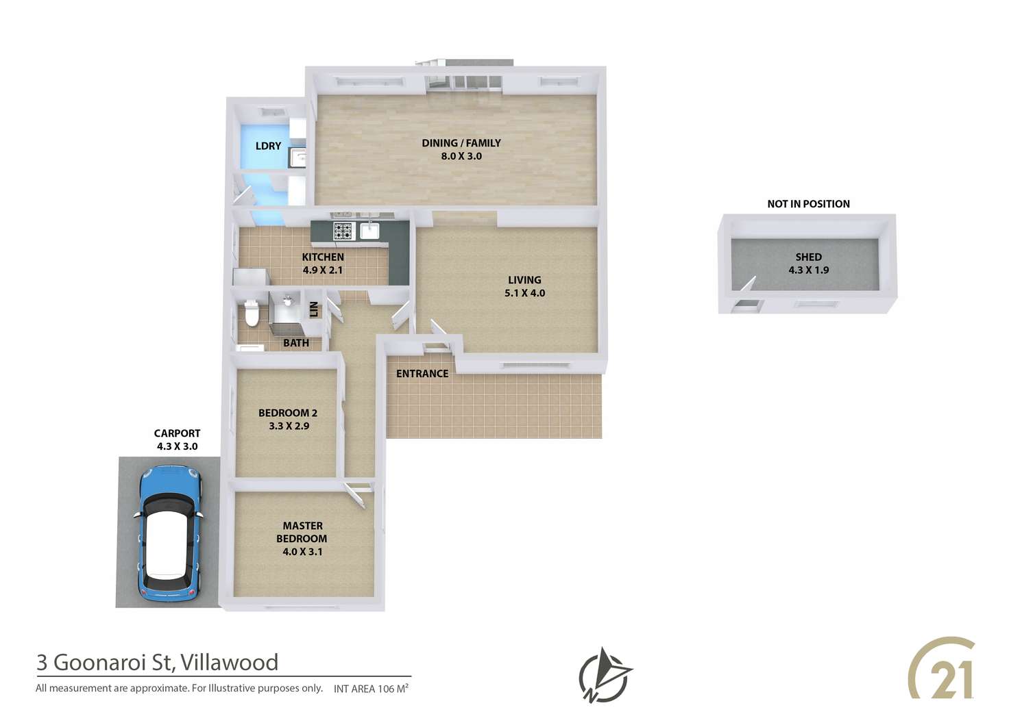 Floorplan of Homely house listing, 3 Goonaroi Street, Villawood NSW 2163