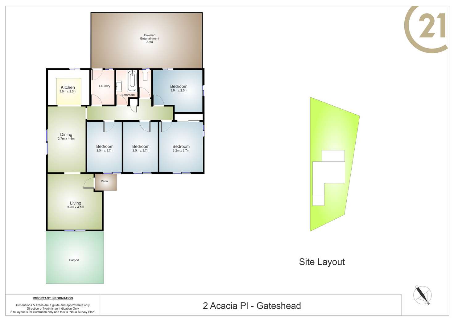 Floorplan of Homely house listing, 2 Acacia Place, Gateshead NSW 2290