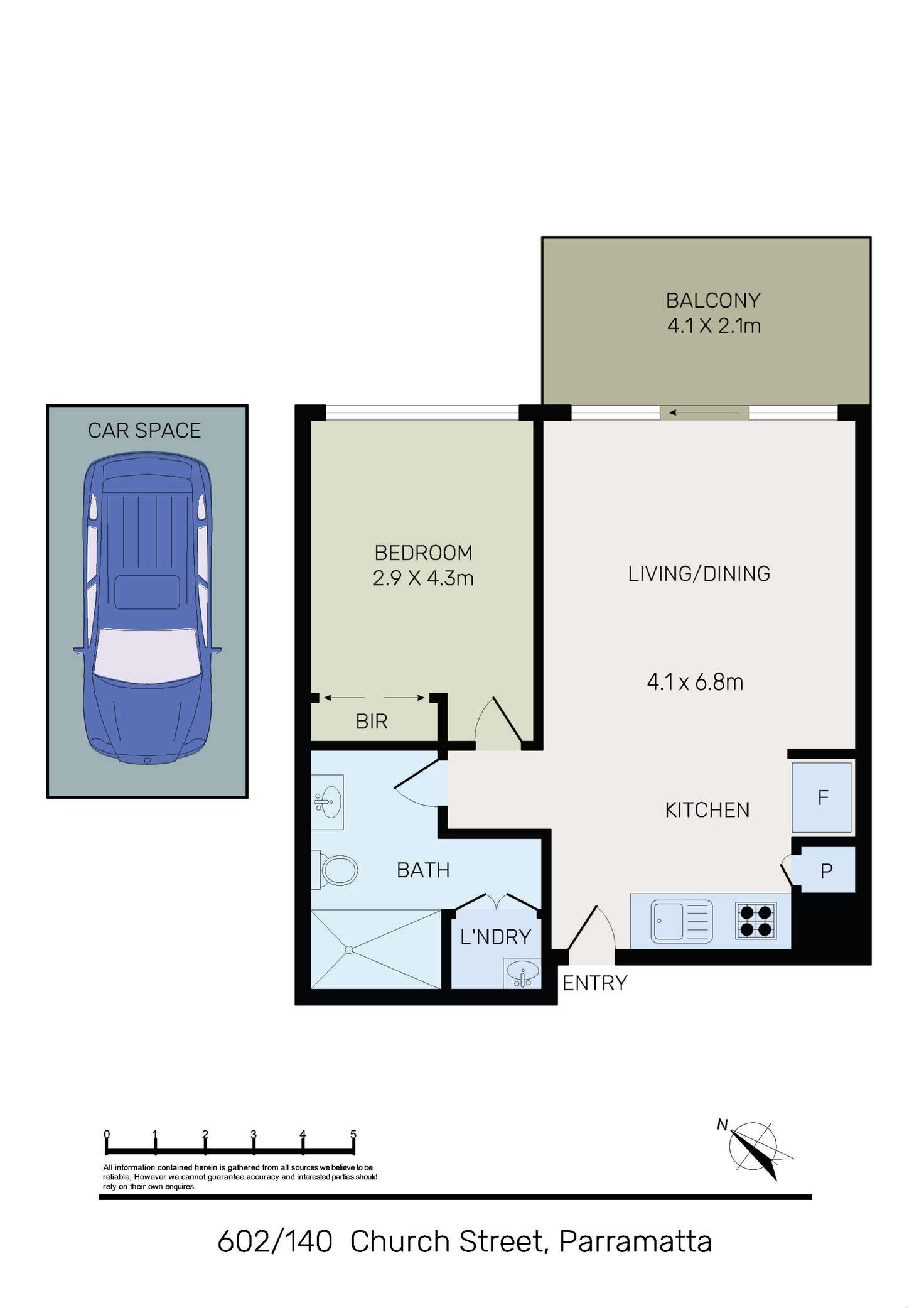 Floorplan of Homely apartment listing, 602/140 Church Street, Parramatta NSW 2150