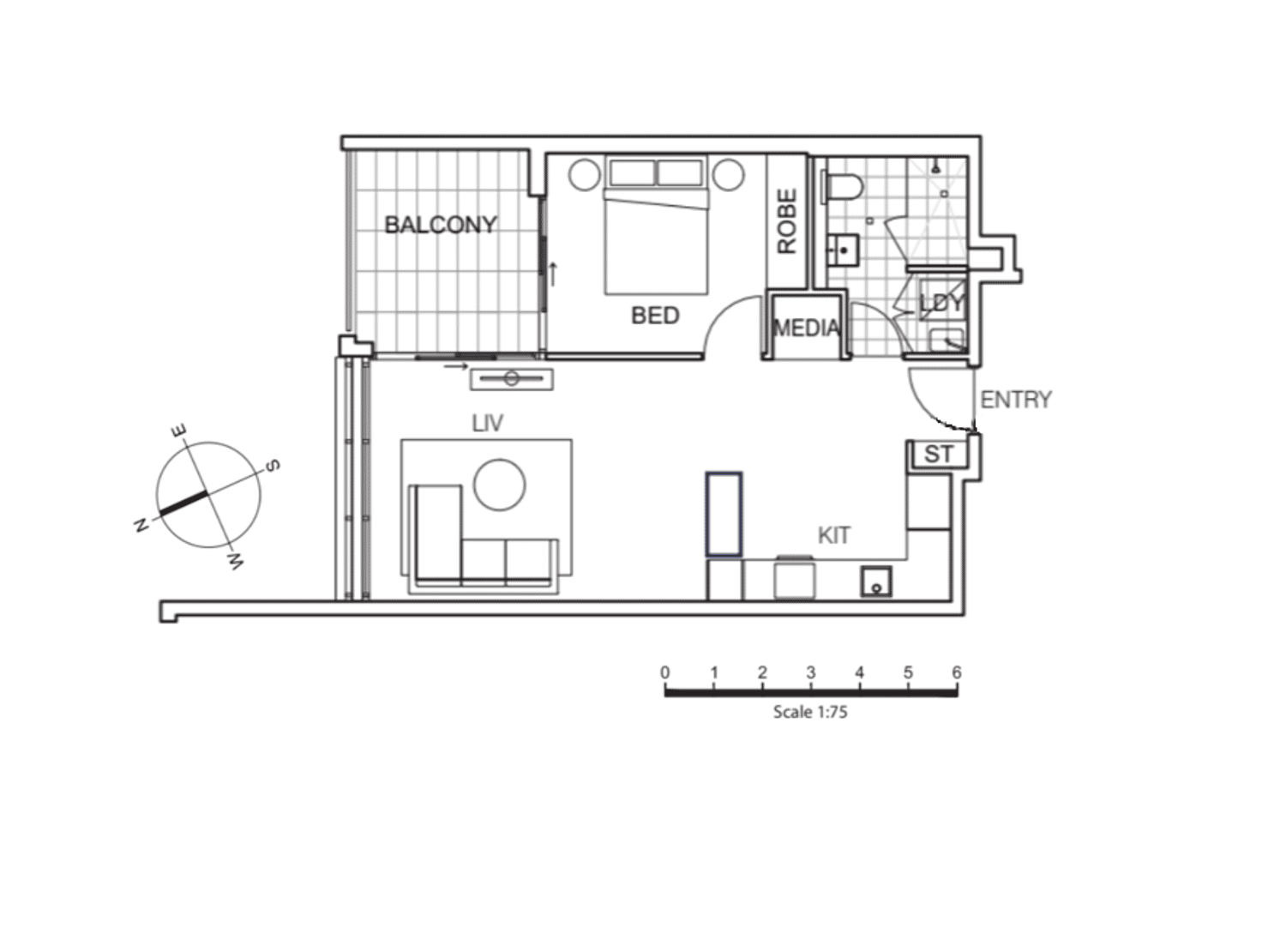 Floorplan of Homely apartment listing, 103/7-9 Gertrude Street, Wolli Creek NSW 2205