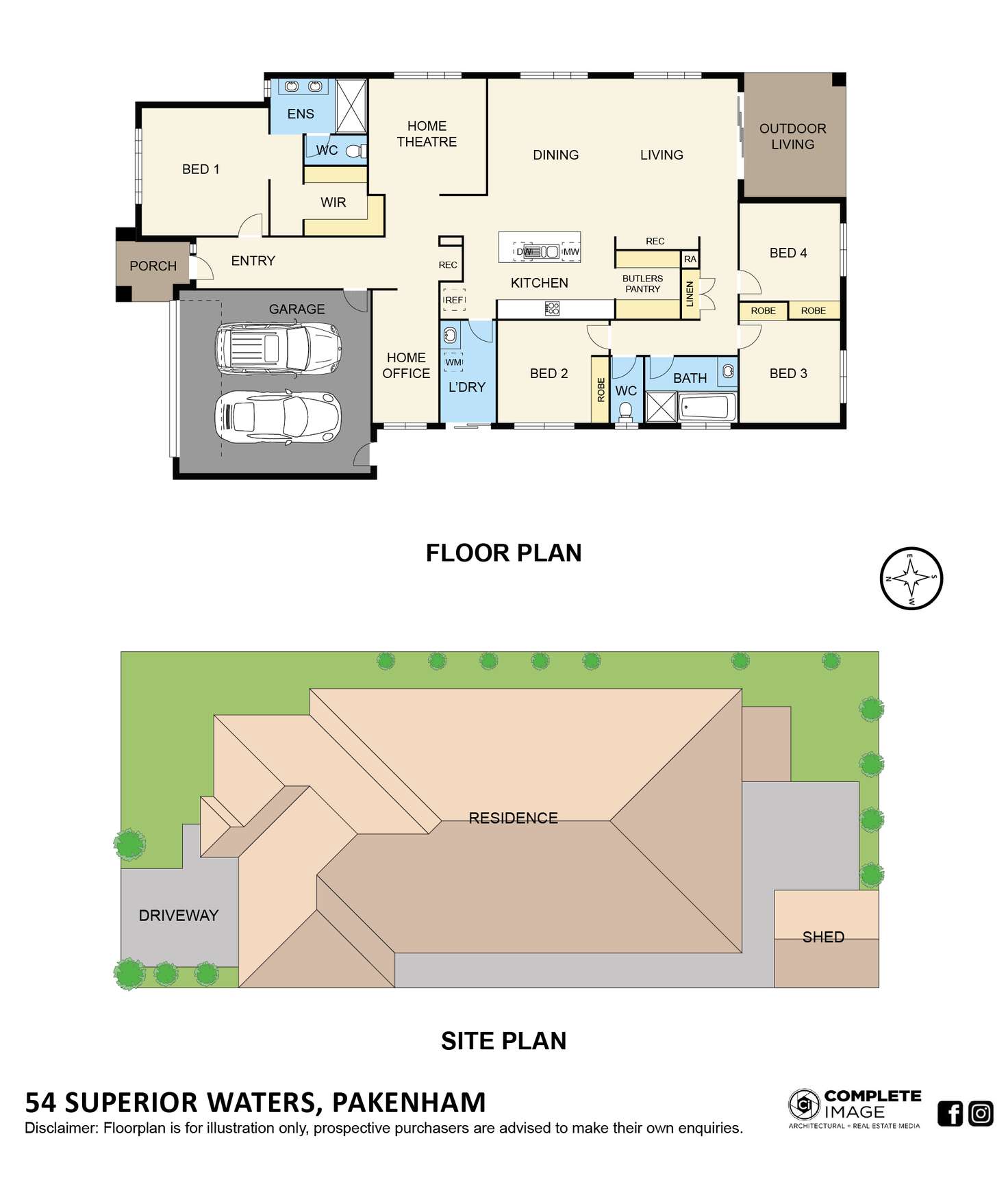 Floorplan of Homely house listing, 54 Superior Waters, Pakenham VIC 3810