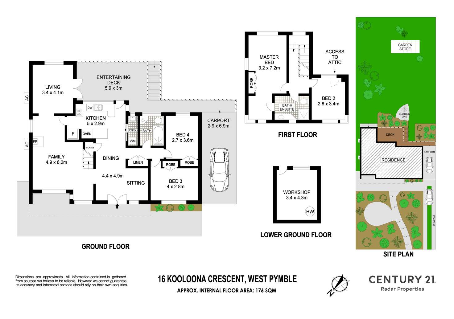 Floorplan of Homely house listing, 16 Kooloona Cres, West Pymble NSW 2073