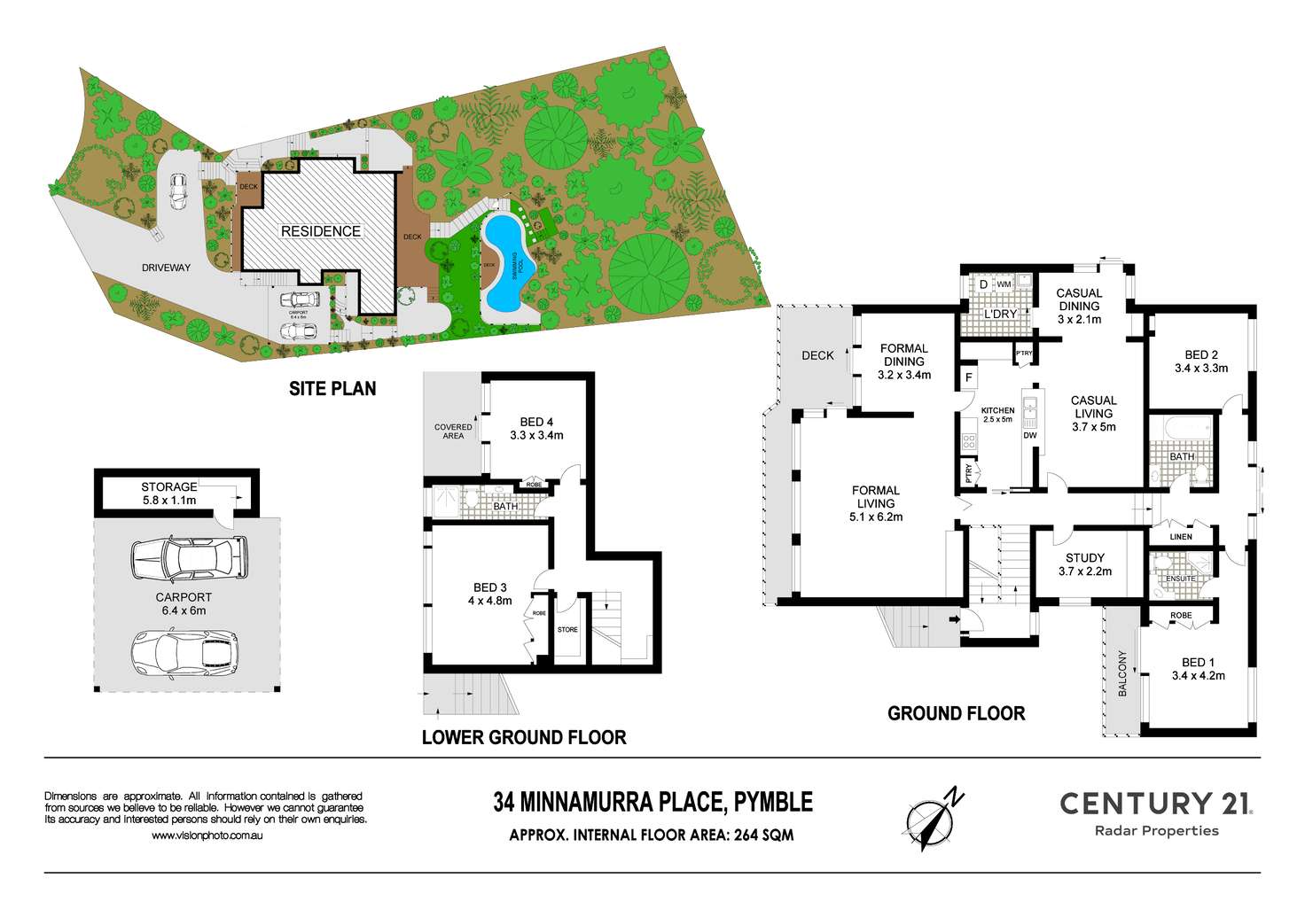 Floorplan of Homely house listing, 34 Minnamurra Pl, Pymble NSW 2073