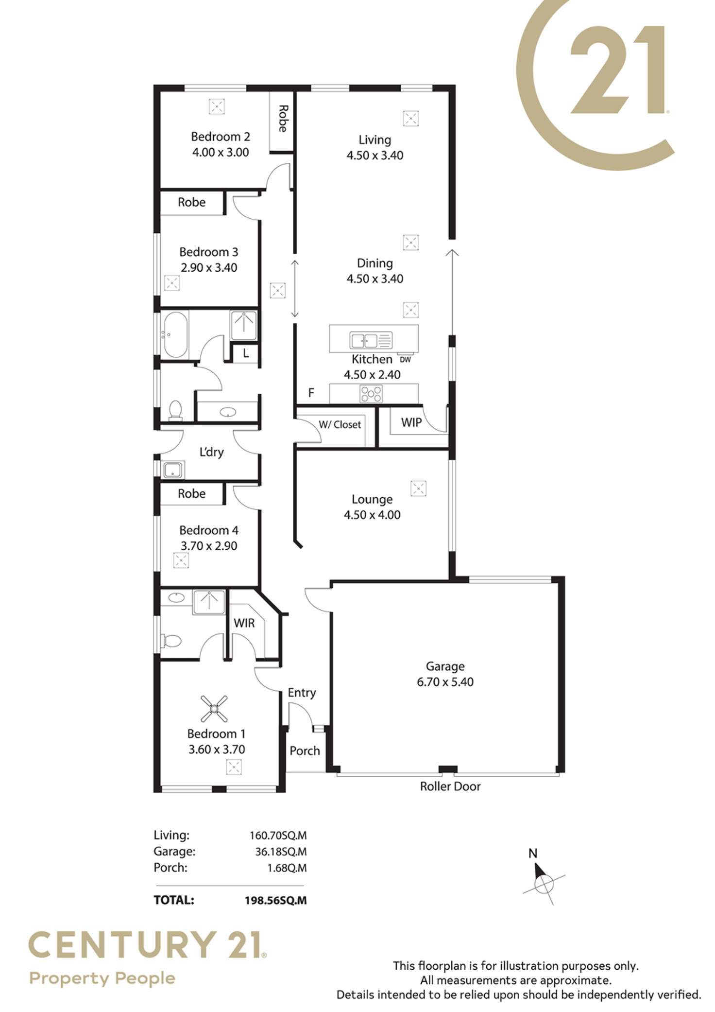 Floorplan of Homely house listing, 16 Tripodi Circuit, Parafield Gardens SA 5107