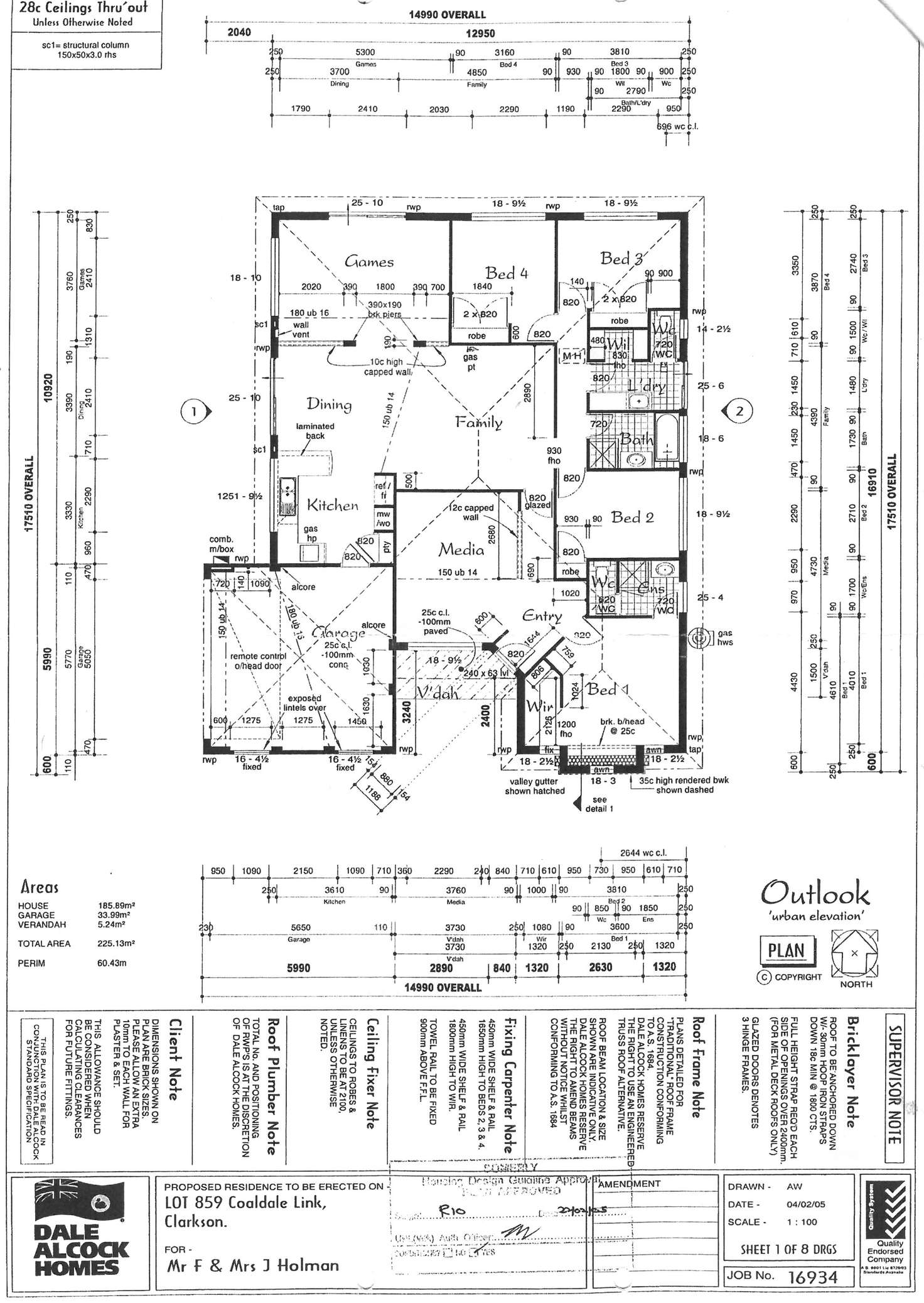 Floorplan of Homely house listing, 1 Coaldale Link, Clarkson WA 6030