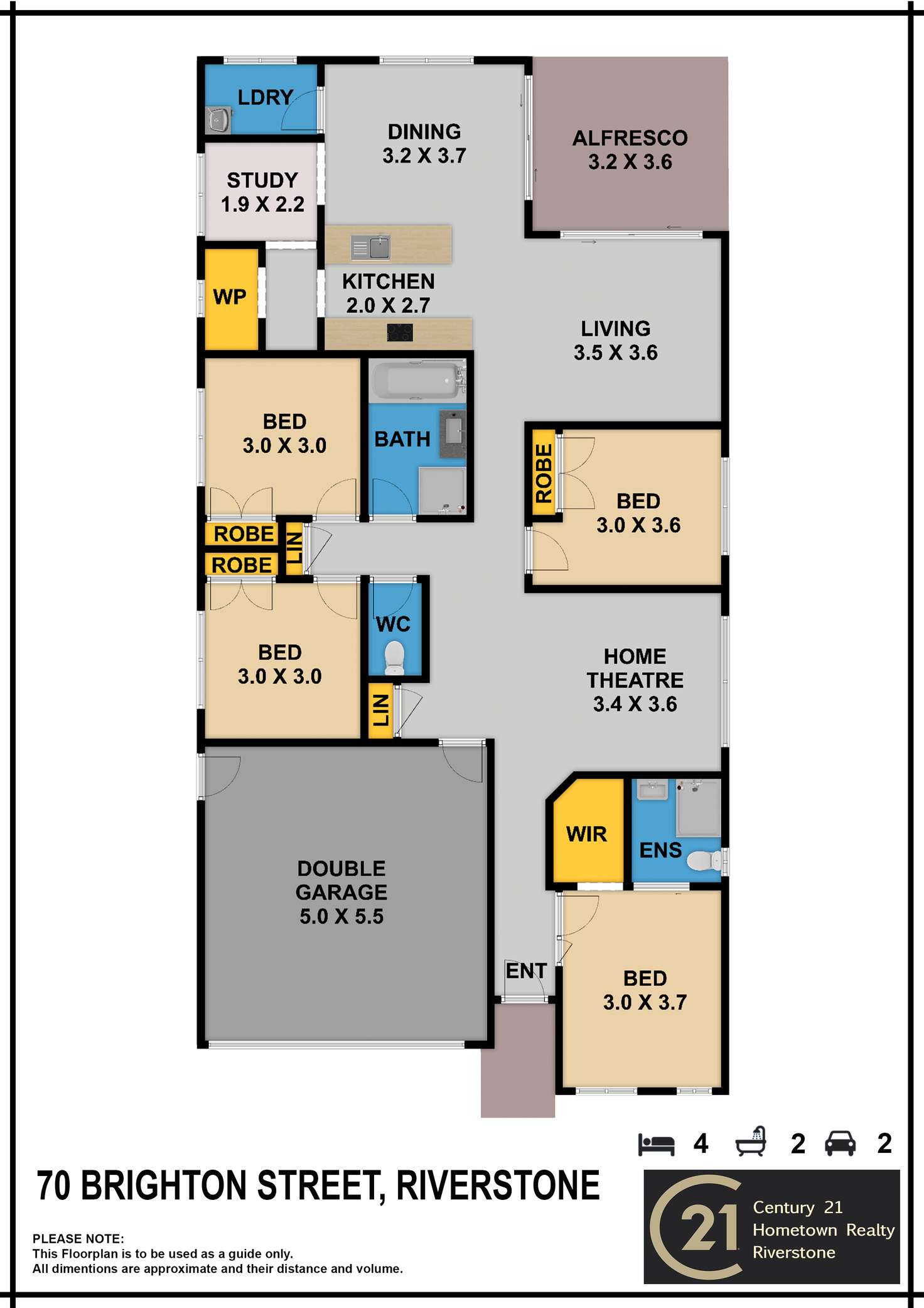 Floorplan of Homely house listing, 70 Brighton Street, Riverstone NSW 2765