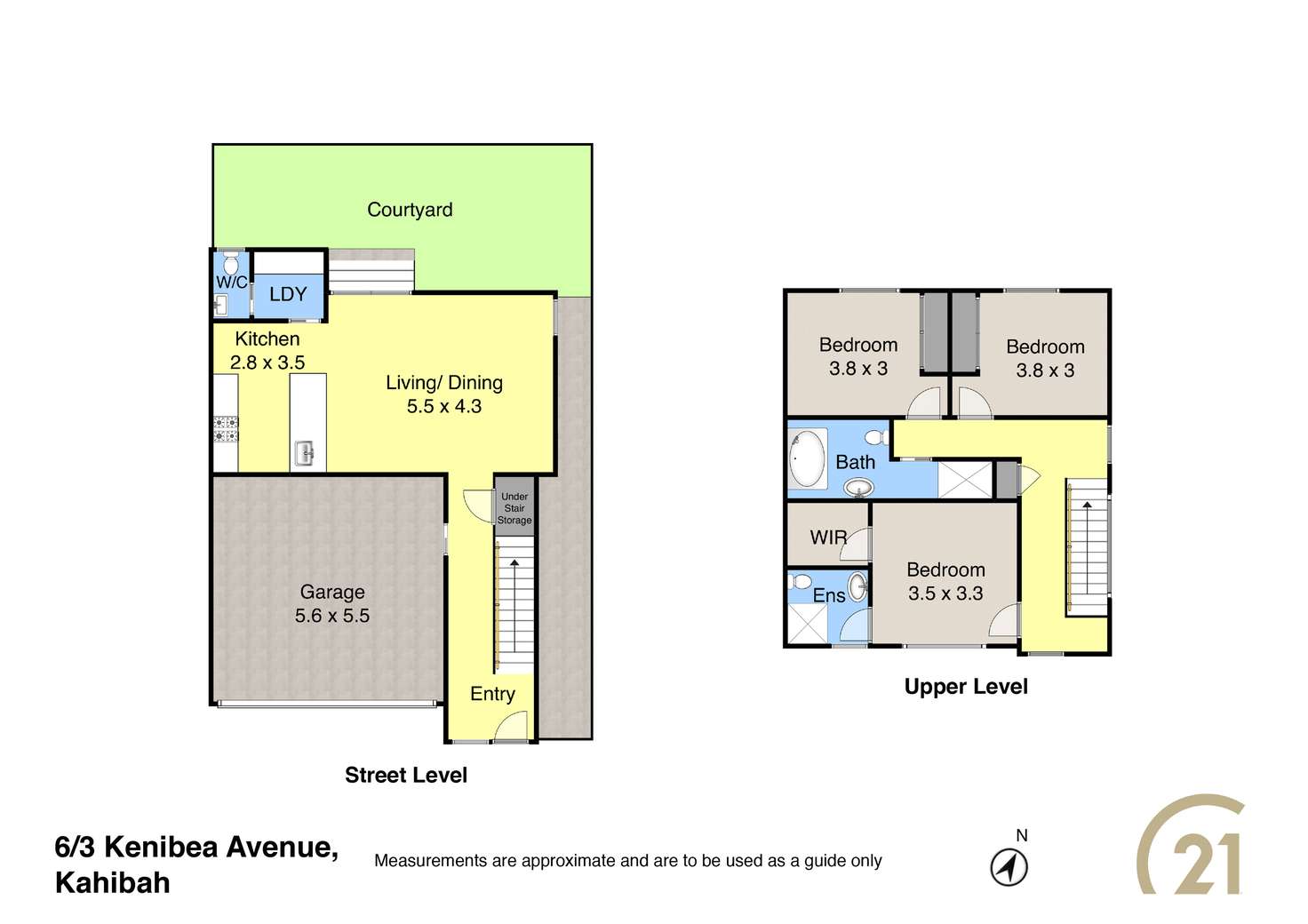 Floorplan of Homely townhouse listing, 6/3 Kenibea Avenue, Kahibah NSW 2290
