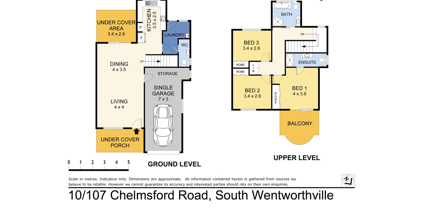 Floorplan of Homely townhouse listing, 10/107-109 Chelmsford Road, South Wentworthville NSW 2145