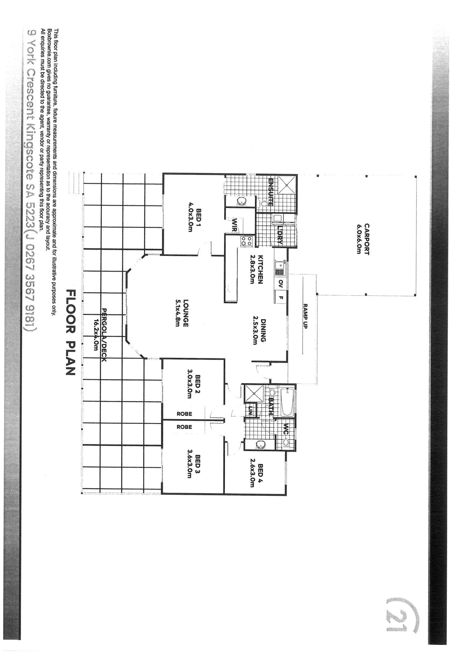 Floorplan of Homely house listing, 9 York Crescent, Kingscote SA 5223