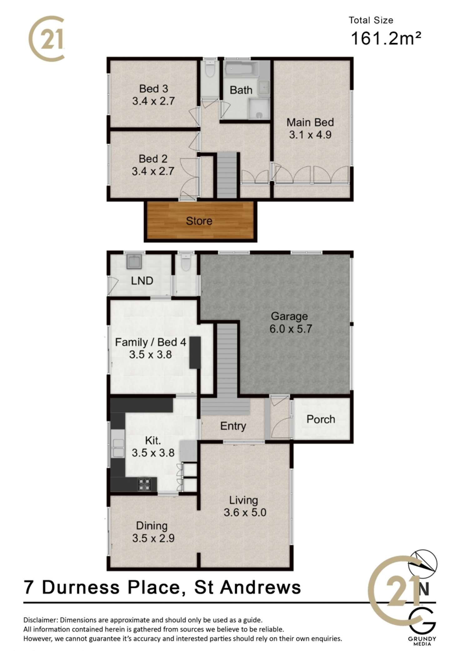 Floorplan of Homely house listing, 7 Durness Place, St Andrews NSW 2566