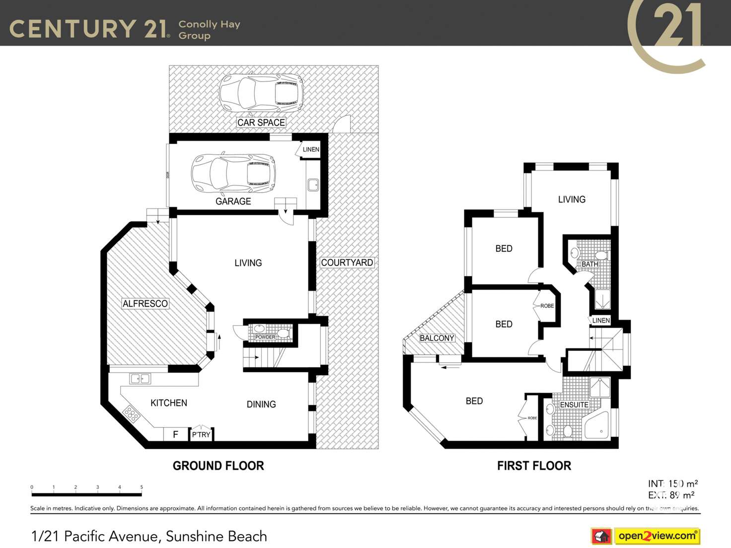 Floorplan of Homely semiDetached listing, 1/21 Pacific Avenue, Sunshine Beach QLD 4567