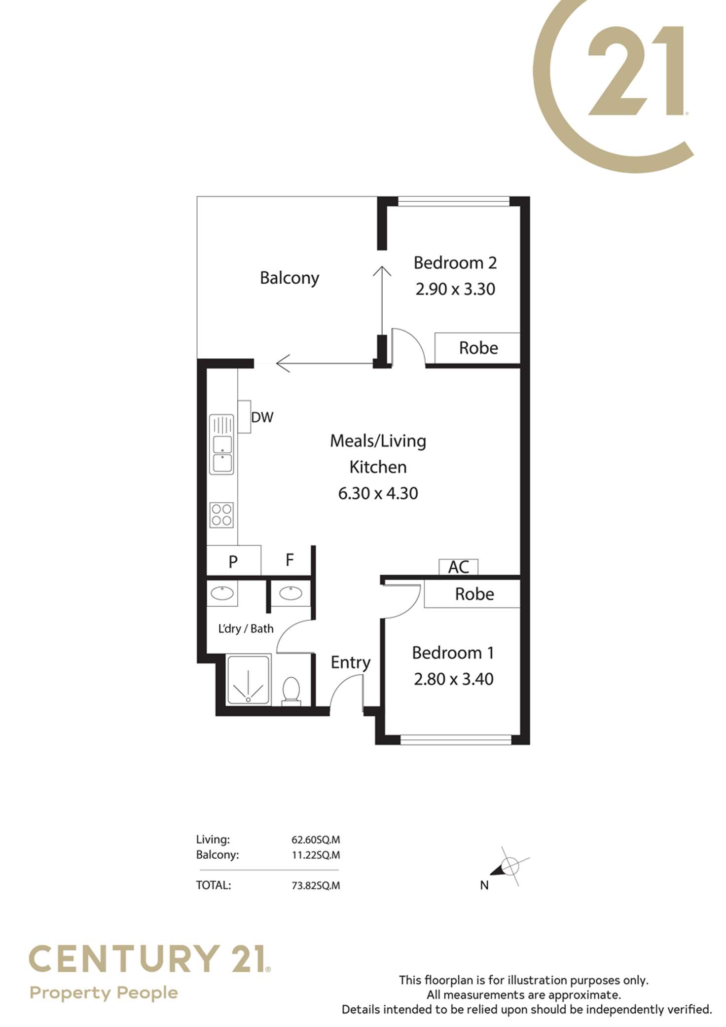 Floorplan of Homely unit listing, 10/7 Passmore Place, Salisbury North SA 5108