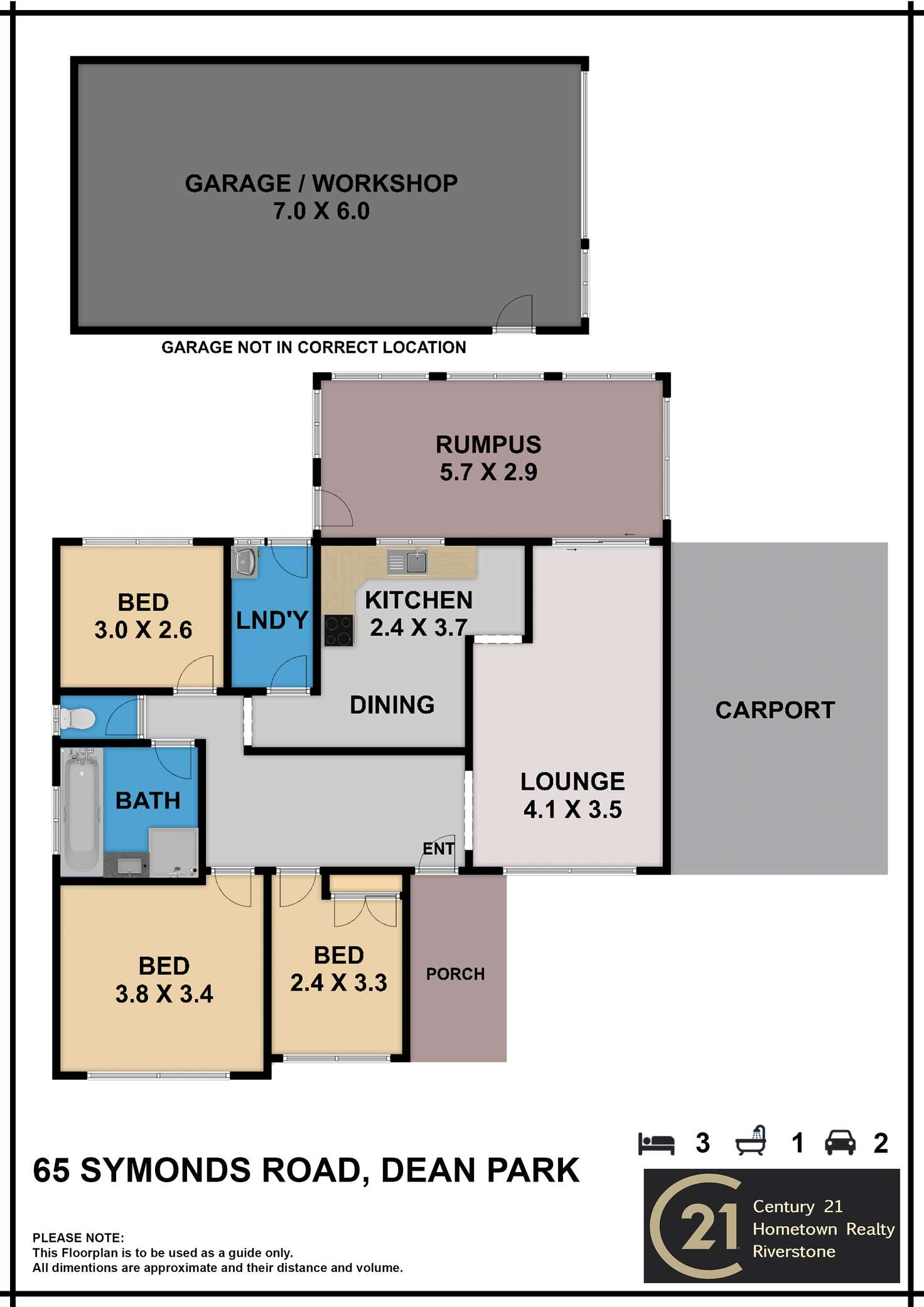 Floorplan of Homely house listing, 63 Symonds Rd, Dean Park NSW 2761