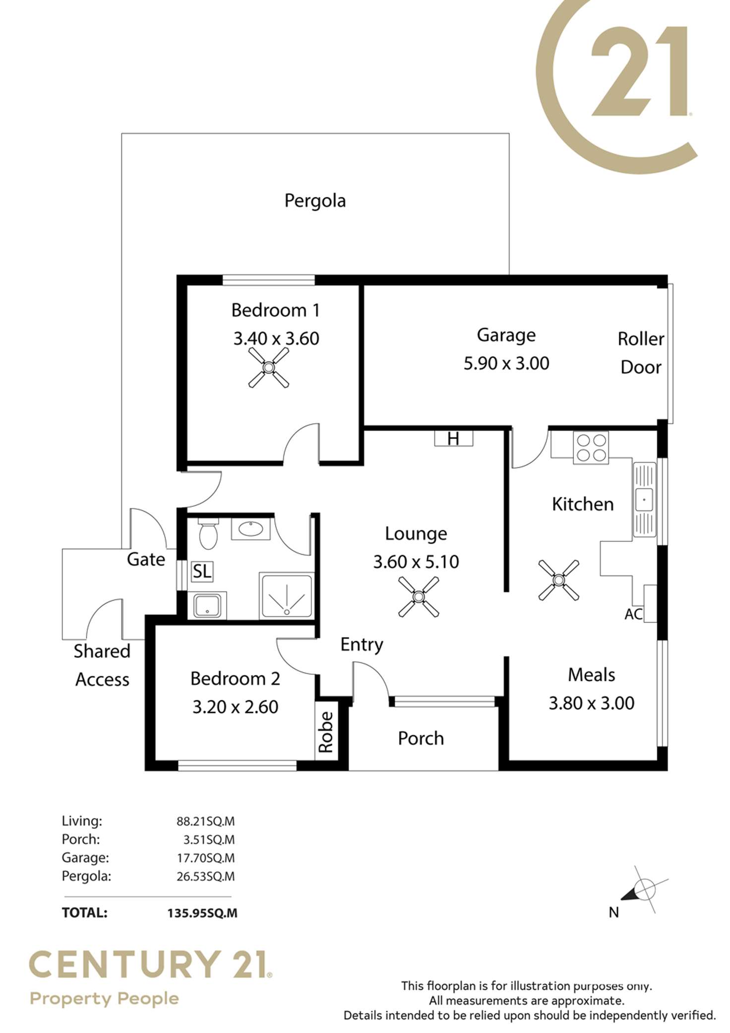Floorplan of Homely house listing, 2/150 Coventry Road, Smithfield Plains SA 5114