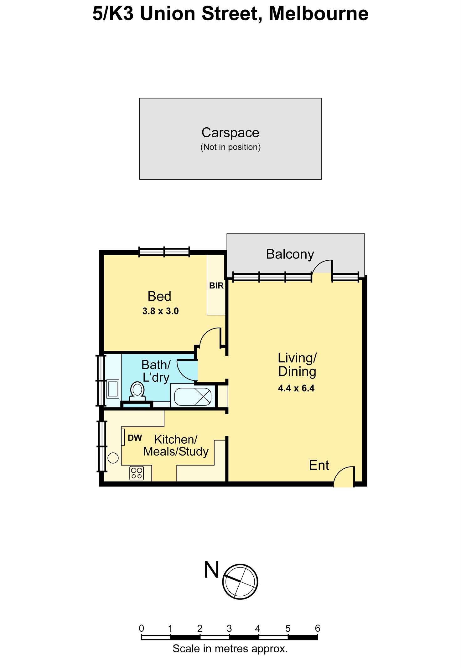 Floorplan of Homely apartment listing, 5/K3 Union Street, Melbourne VIC 3004