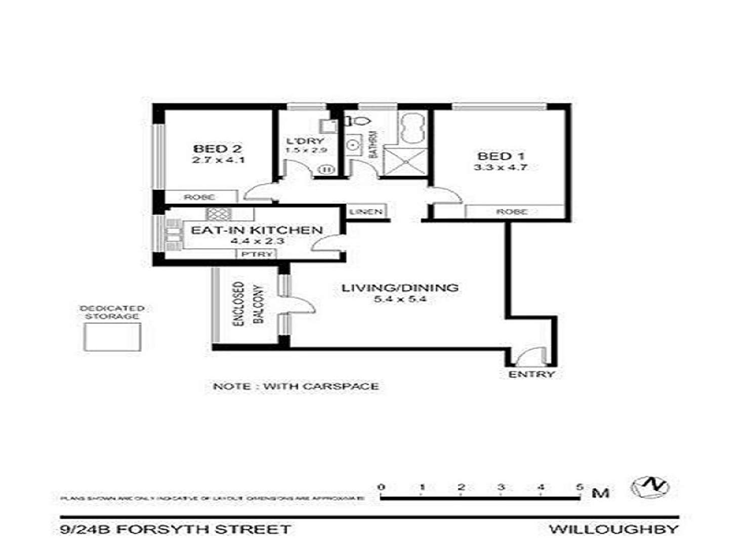 Floorplan of Homely apartment listing, 9/24B Forsyth Street, North Willoughby NSW 2068